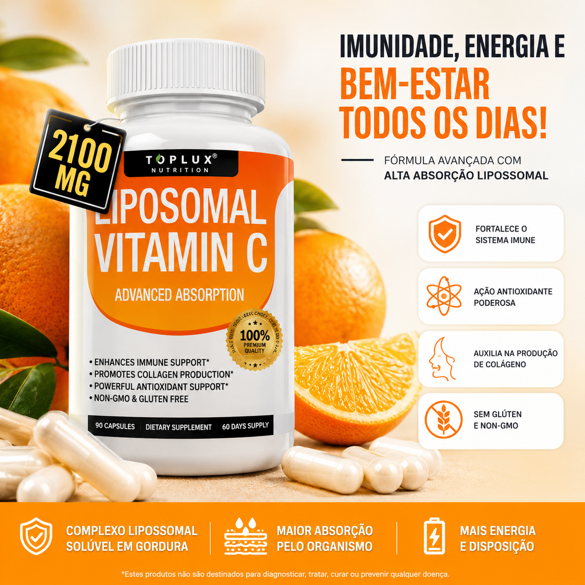 Liposomal Vitamina C Por 90 Cap
